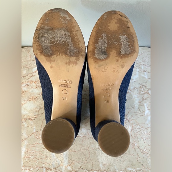 Maje Sz 7.5 Navy Felix boots - Picture 6 of 6